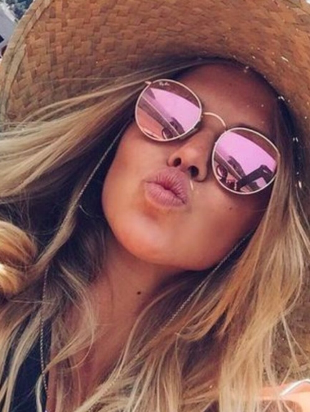 Ray-Ban Round Metal Pink Mirror RB3447 NEW